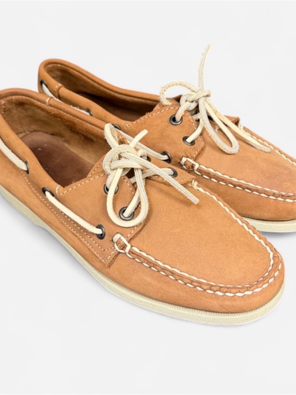 Women's Land's End - Leather Boat Shoes Sz 7.5